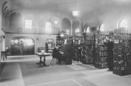 Library in Davidson Hall. Click for enlarged image.