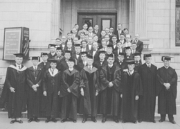 Original Faculty and First Students. Click for enlarged image.
