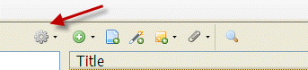 Zotero gear icon