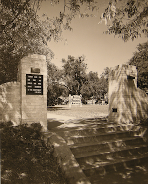 Memorial Gate. Click for enlarged image.
